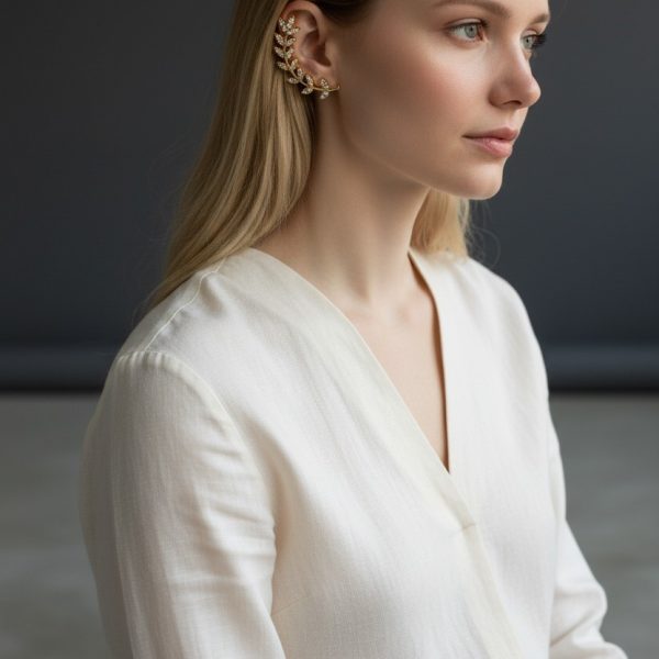 Leaves ear cuff