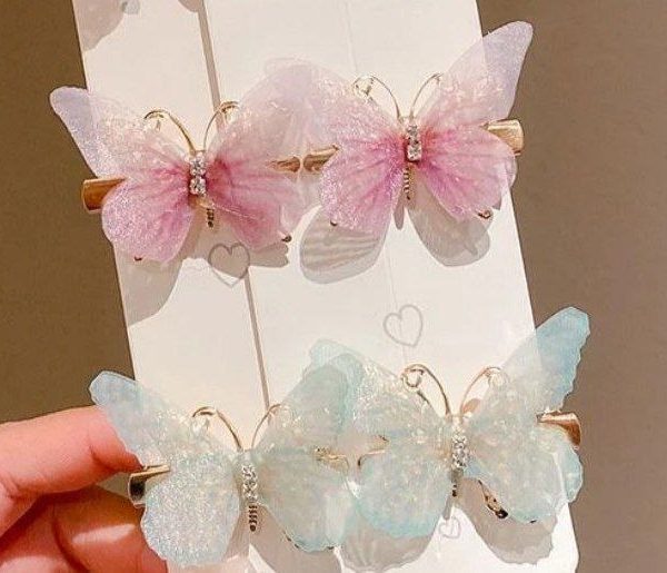 BUTTERFLY HAIR CLIPS