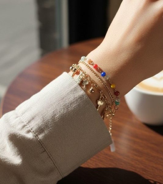LOCK AND KEY MULTICOLOR BRACELET