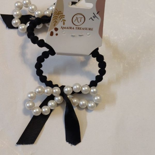 Black pearl hairband(1 pair price)